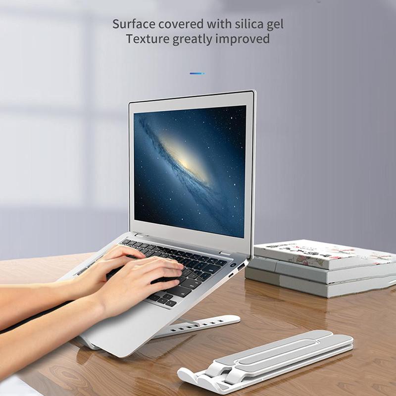 Kannettava kannettavan tietokoneen jalusta taitettava tukijalka kannettavan tietokoneen pidike jäähdytysteline nousutelineen tietokone macbookille hp lapdesk air  i2 e 1