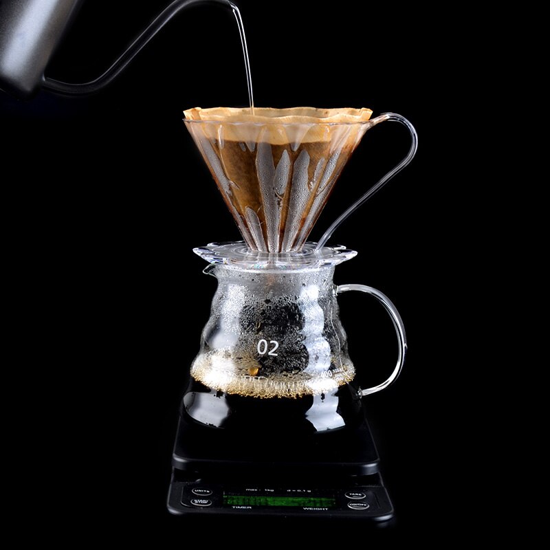 V60 Hand Drip Coffee Filter Resin Pour Over Coffee Dripper Paper Cone Drip Filters Barista Coffee Brewing Clever Dripper 101/102