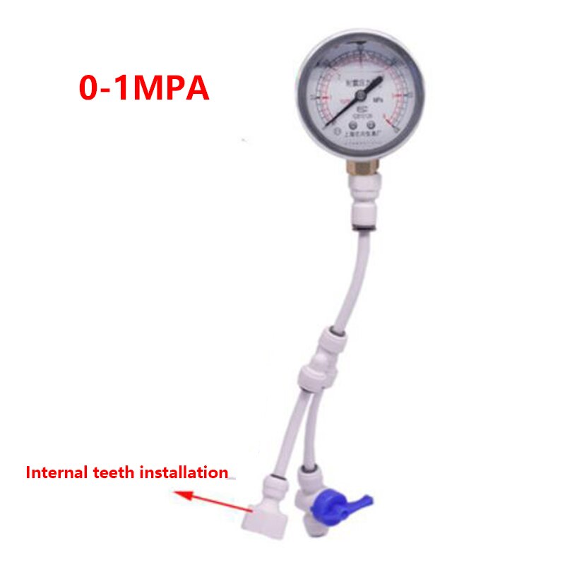 Yn60 anzug 0 ~ 1,6 MPA öl druck Anti Vibration Haushalts klopfen wasserfilter Manometer Prüfung wasser rohr Druck Messgerät: 1MPAInternal thre