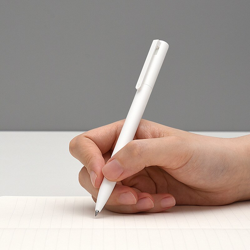 Original Xiaomi Mi Gel Pen 0.5MM Bullet Pens Writing Smooth and Light Grip with Blue Black Red Refill for School Office