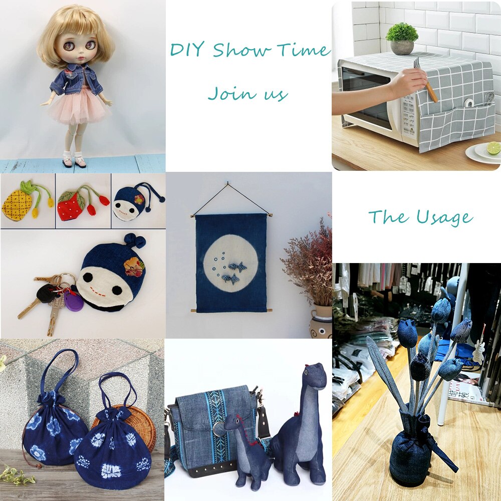 AHB 40*50CM Weichem Denim Stoff Bunte Folie Sterne Stoff NäHenne Decke Cowboy Handgemachte Handwerk Stoff DIY Kleidung taschen Materialien