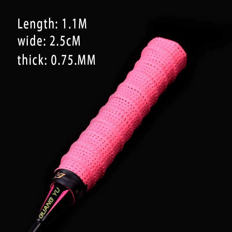 Quille colle à main, poinçonnage respirant antidérapant absorbant la sueur, ceinture, Badminton colle à main, canne à pêche, bande de poignée: z-5