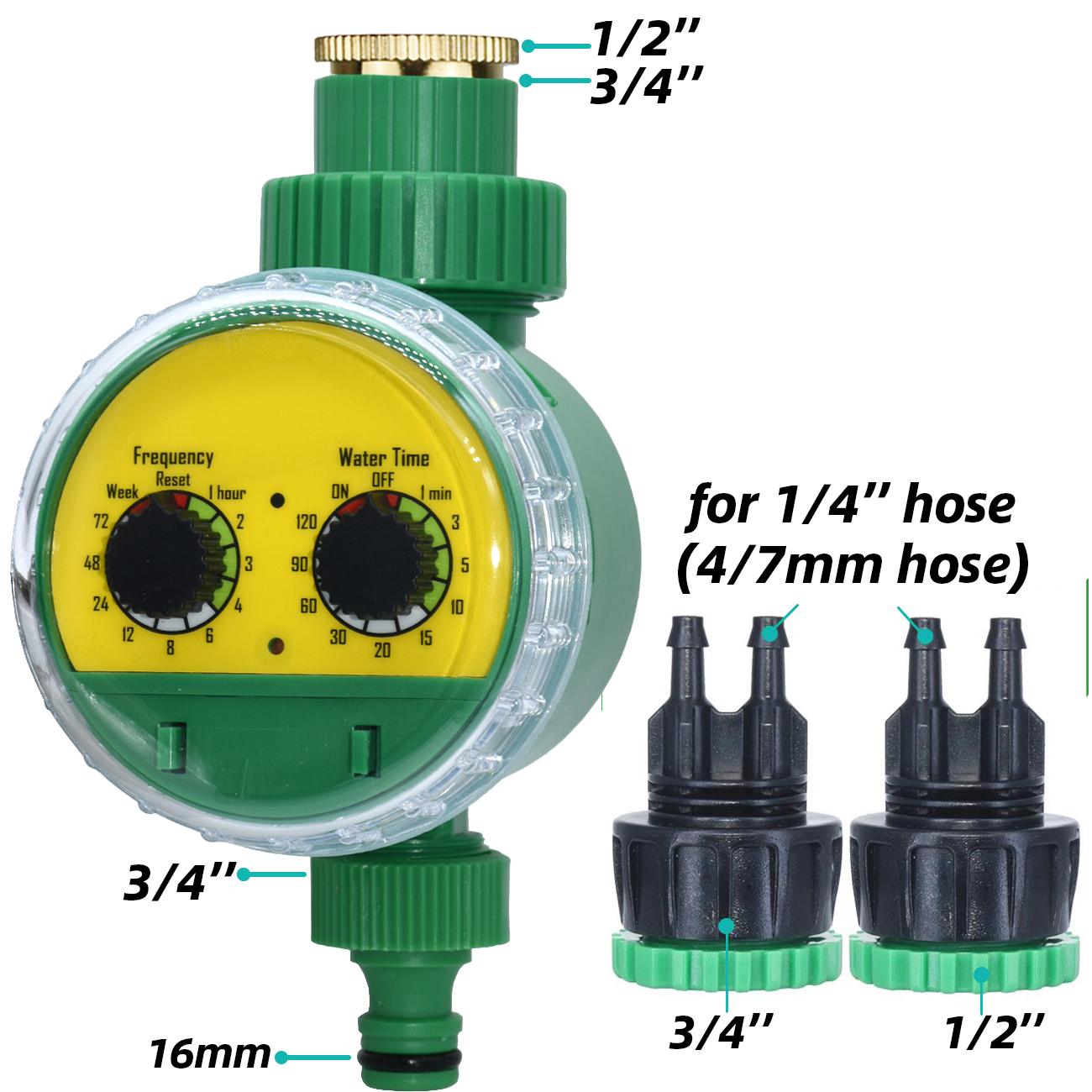 KESLA 5-50M Garden Drip Irrigation Kit 1/4'' Drippers Drip Arrow Watering System by for Balcony Bonsai Plant Flower: Orange