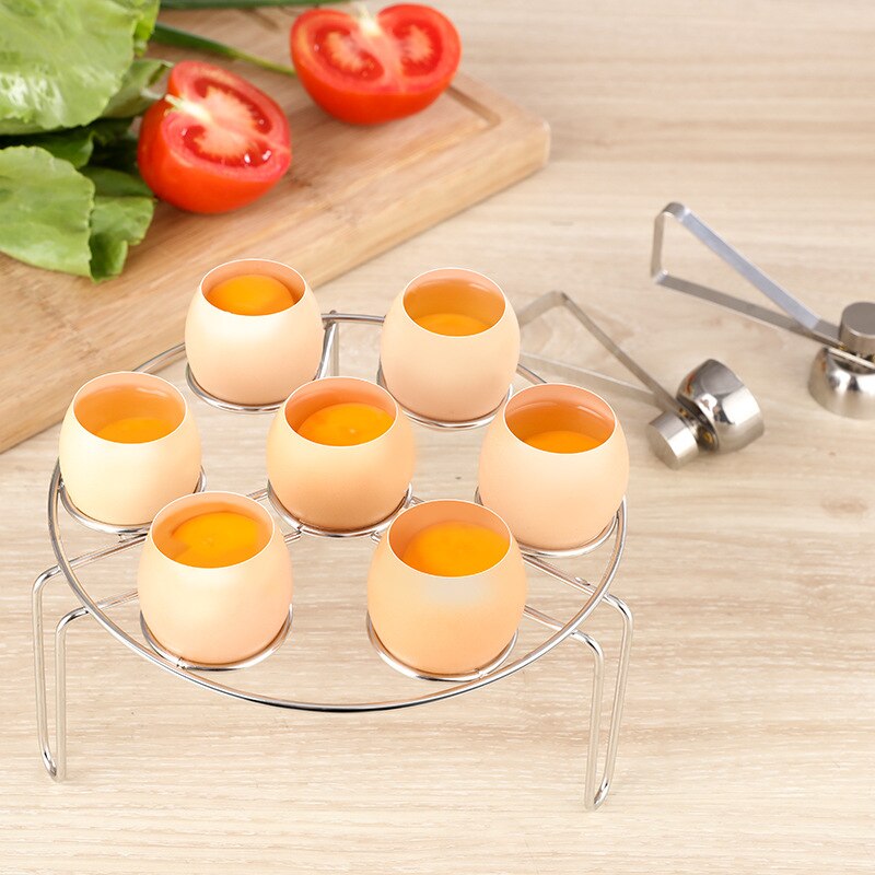 Kjøkken tilbehør gadgets rustfritt stål egg topper cutter metall egg saks kokt rå egg åpner kjøkken verktøysett