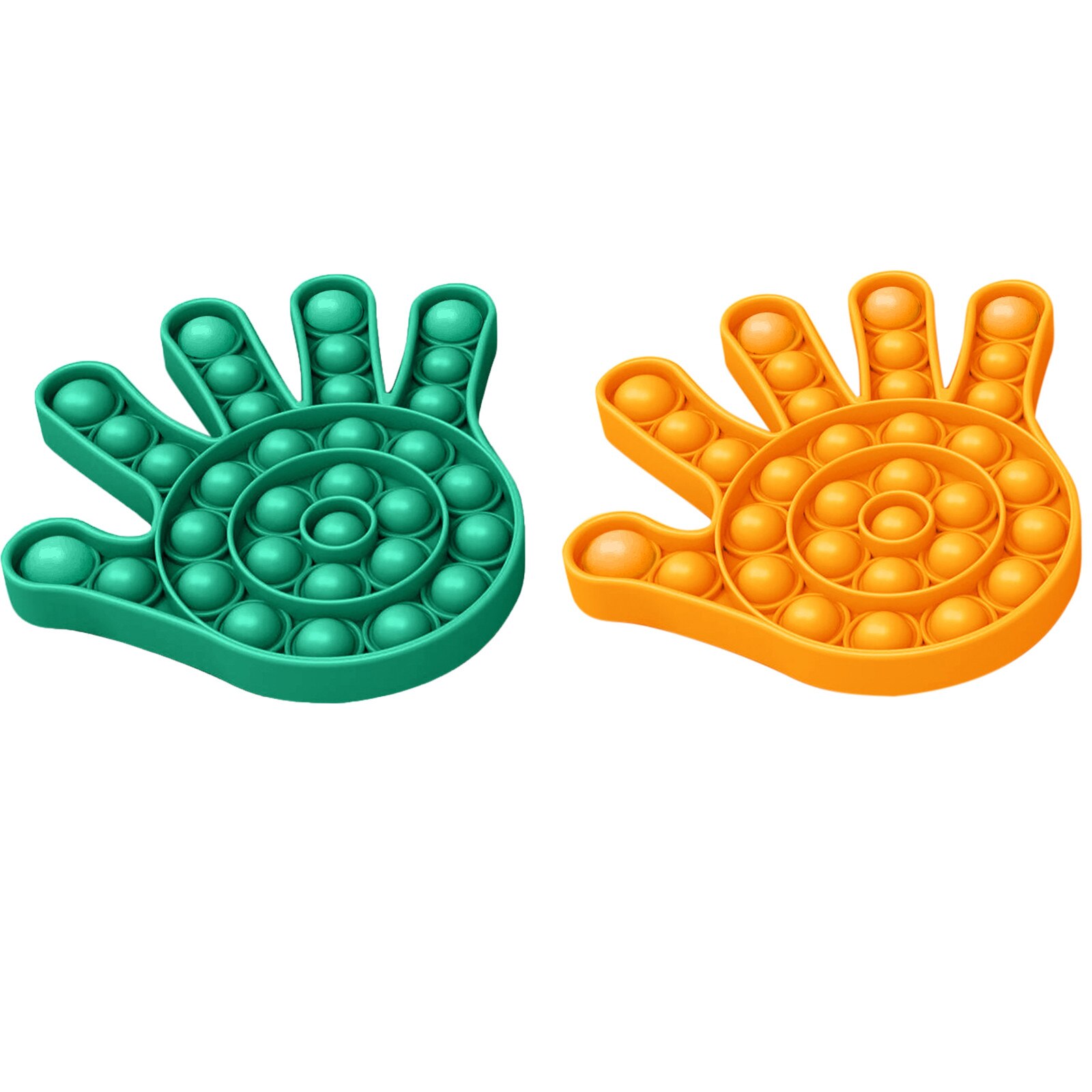 2PCS Push Pop Bubble Sensory Fidget Toy Funny Squishy Antistress Toys Autism Stress Relief Silent Classroom антистресс: E