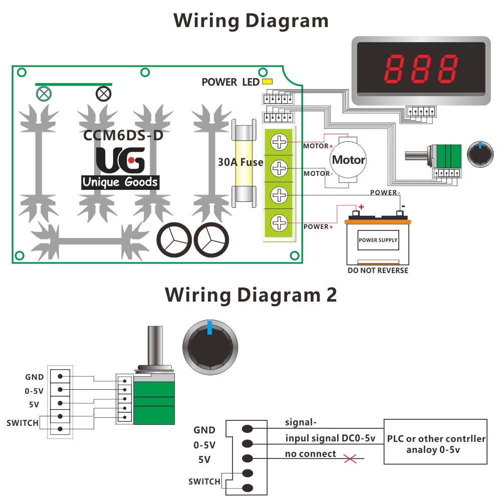 Fabriek Prijs! High Power 12 V-80 V DC 30A LED Digitale Display PWM HHO RC Motor Speed Controller