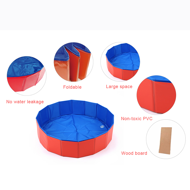 Dropshippig PVC Foldable Pet Dog Cat Swimming Pool PVC Washing Pond Dog Tub Bed Large Small Dog Swimming House Bed Summer Pool