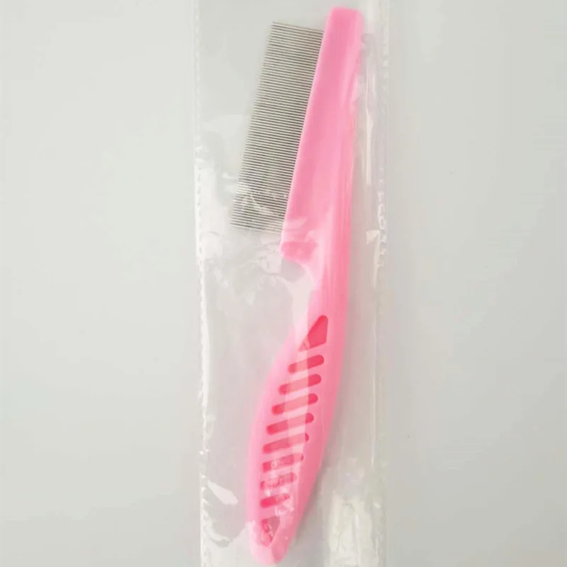 Cepillo suave para quitar huevos y pulgas, para perros pequeños, de dientes finos, para mascotas, cachorros, ojos y vientre, producto para desenredar pelos de gatos: S / Verde