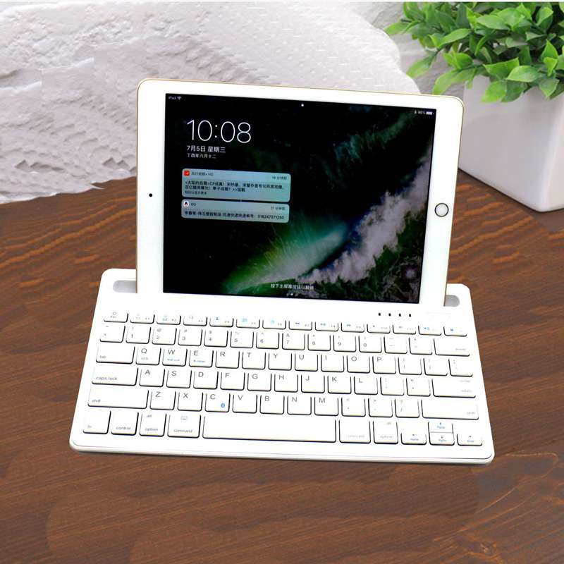 Phone Tablet Bluetooth Keyboard for iPad pro 11 Air 4 10.5 Wireless Keyboard for Samsung Xiaomi Mobile Phone Keyboards PC: white