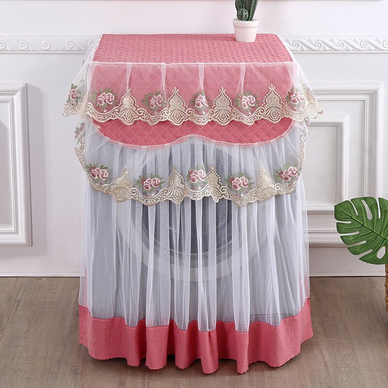 Cubierta decorativa para lavadora, cubierta protectora a prueba de polvo, estilo de apertura superior frontal