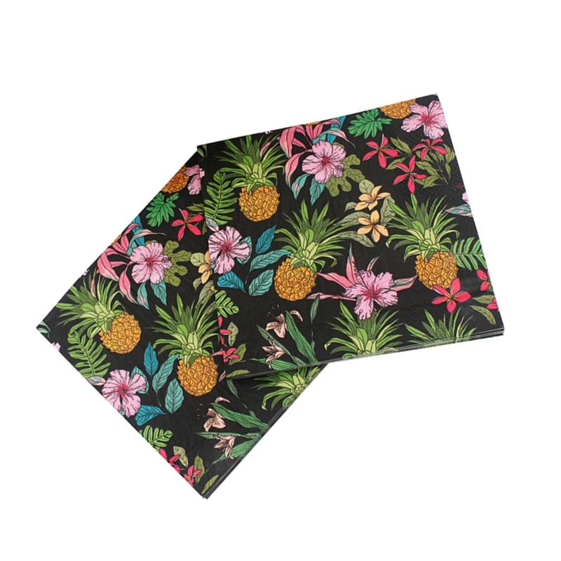40 Pcs Kleurrijke Wegwerp Servetten Papieren Bloem Elegante Servet Comfortabele Servet Voor Thuis Festival Verzamelen Feestartikelen