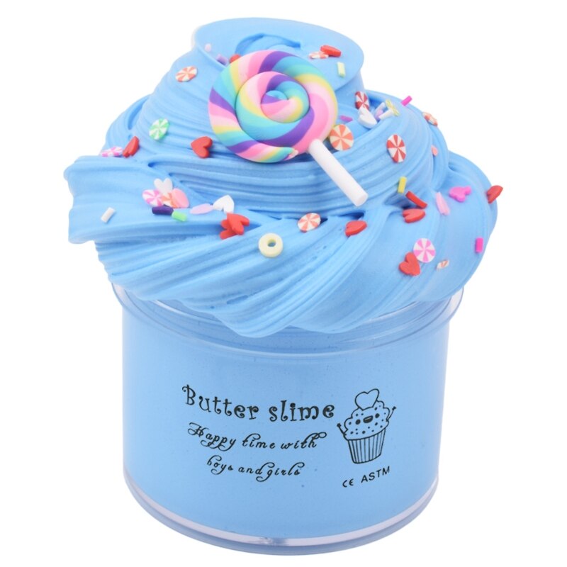 6Pc Butter Slime with Candy Slime Watermelon Slime and Pineapple Slime Soft