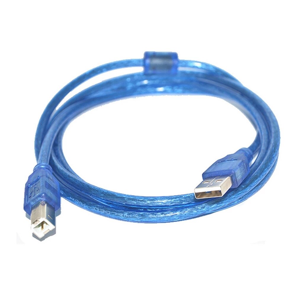 Scanner printer cable type a male to type b male usb 2,0 extension print cable for printer hdd high speed transparent 1,5-10m