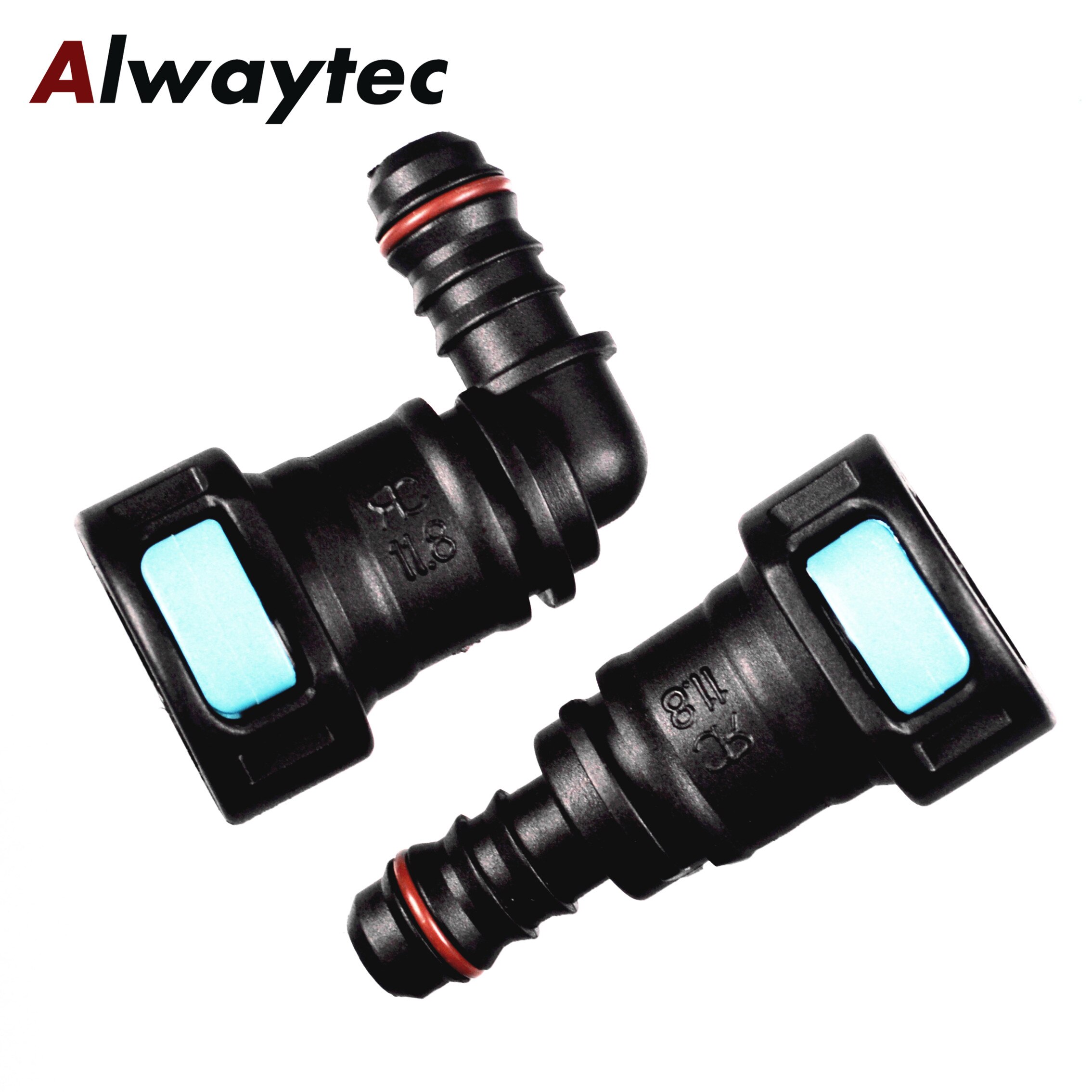 Auto parts 11.8mm SAE1/2 Large Hose Connector Fuel Line Fitting Connector Elbow Plastic Coupling