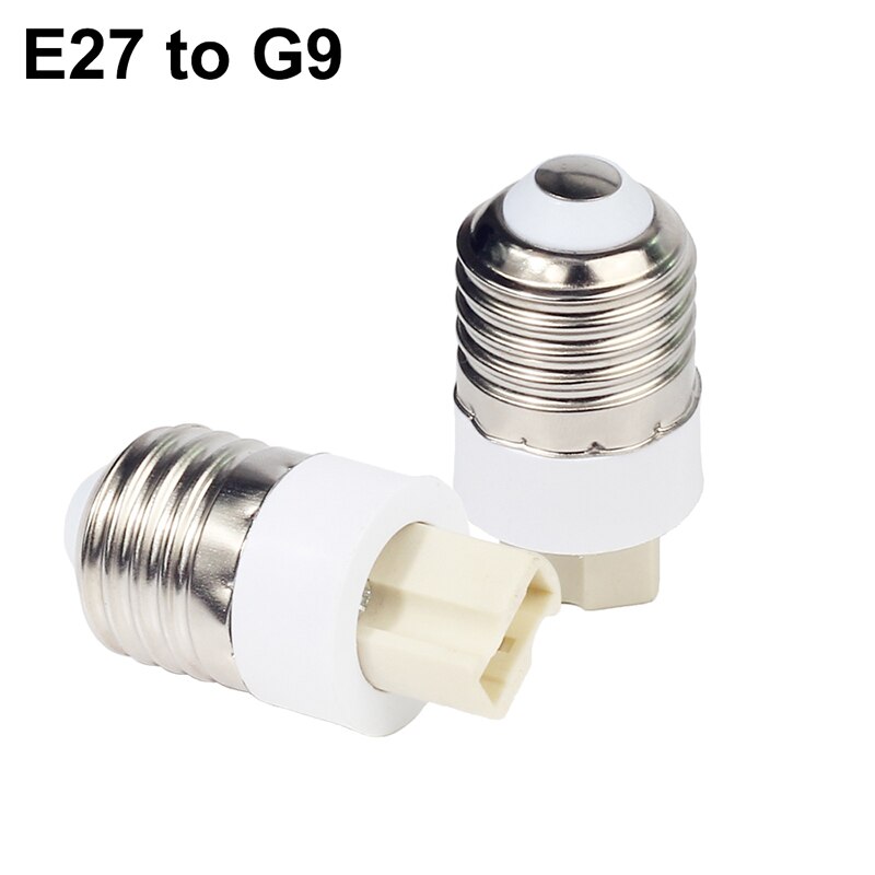 Lamp Converter E27 Male naar E12 E14 E40 B22 MR16 G9 GU10 Vrouwelijke Lamp Socket Lamp Base Uitbreiden Adapter: E27 to G9