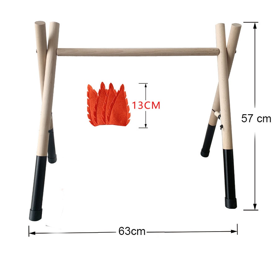 New Arrival dziecko drewniane aktywność siłownia zagraj w przedszkole Sensory Ring-Pull zabawka Fitness rama wystrój pokoju wieszak na ubrania zabawki dla dzieci