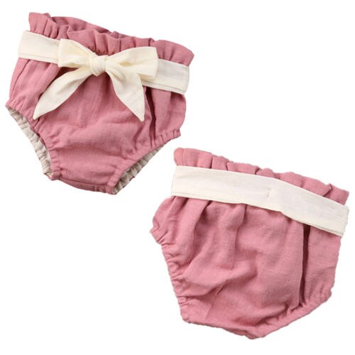 Diaper Covers with Ruffles for Baby Girl Cotton Bloomers Toddler Shorts PP Pants Nappy Diaper Covers