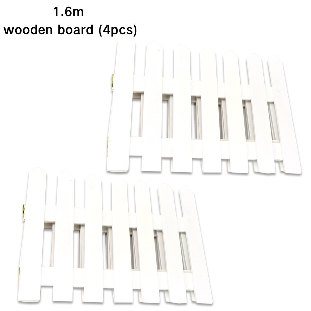 1.2/1.6M clôture en bois arbre de noël scène ornement bricolage blanc clôture barrière de fête de mariage vitrine amovible clôture de noël: 01