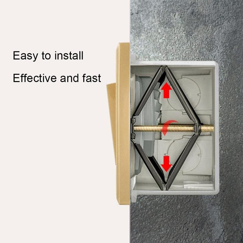 6/10 unids/caja de montaje en pared interruptor caja de herramienta de reparación de apoyo secreto mecánico electricista casa accesorios de interruptor Cassette Rod Stas K9Z1