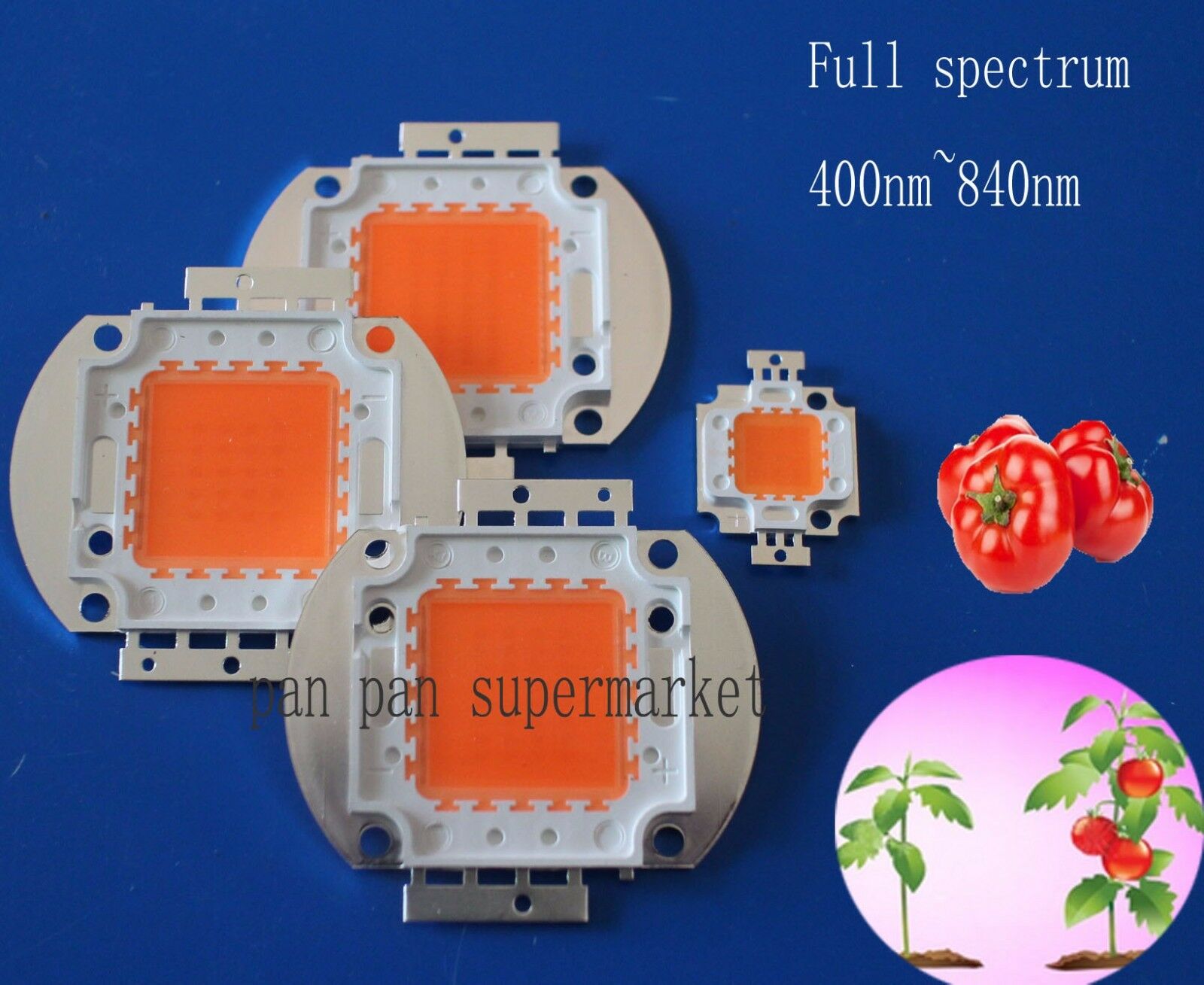 Täyden spektrin led kasvaa siru 380-840nm real wattia 1w 3w 10w 20w 30w 50w 100w 35 mil led kasvivalot valo