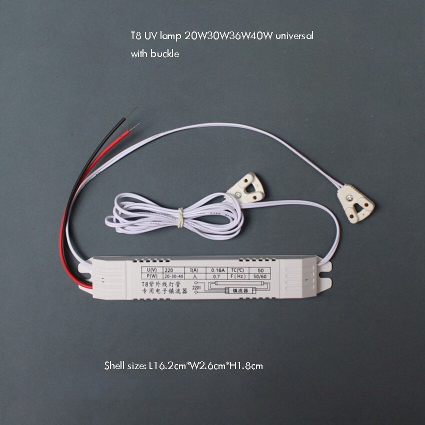 220V 50-60Hz T8 Electronic Fluorescent Ballast for Ultraviolet Lamp Tube 20W 30W 36W 40W Magnetic Conductor Electronic Ballast