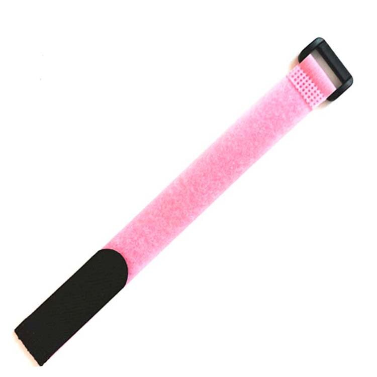 10 Stks/partij 2Cm * 20Cm Nylon Reverse Gesp Klittenbandsluitingen Magic Haak Klittenband Kabelbinders Velcroing Band Sticky lijn Afwerking: Pink