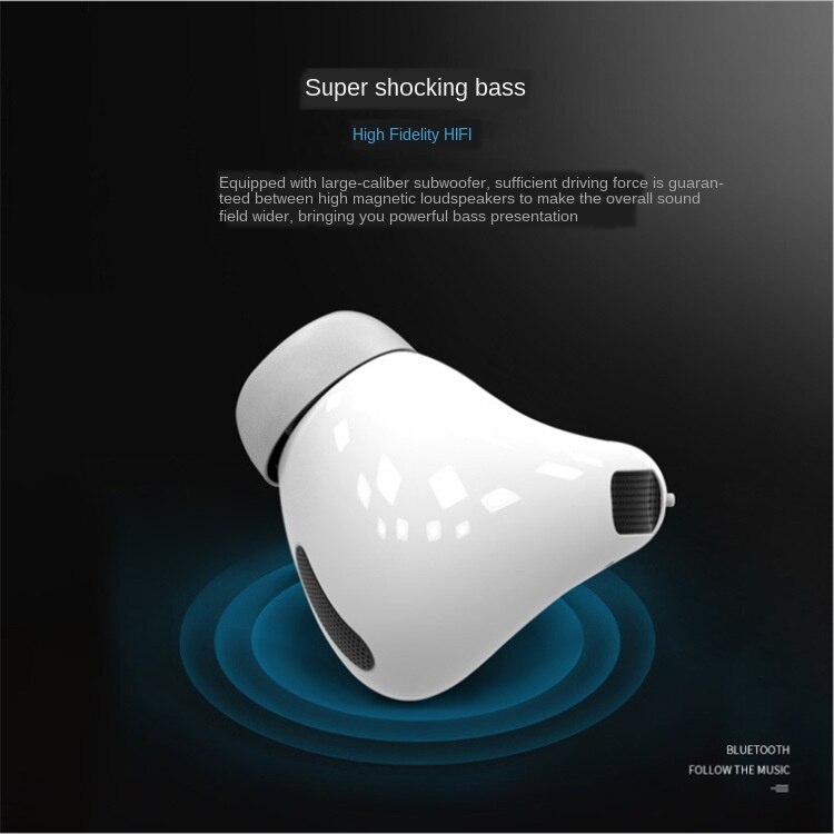 Headset Speaker Bluetooth Earphone Mode Wireless Portable Speaker Music Loudspeaker Support FM Radio Mic TF Card AUX Cable