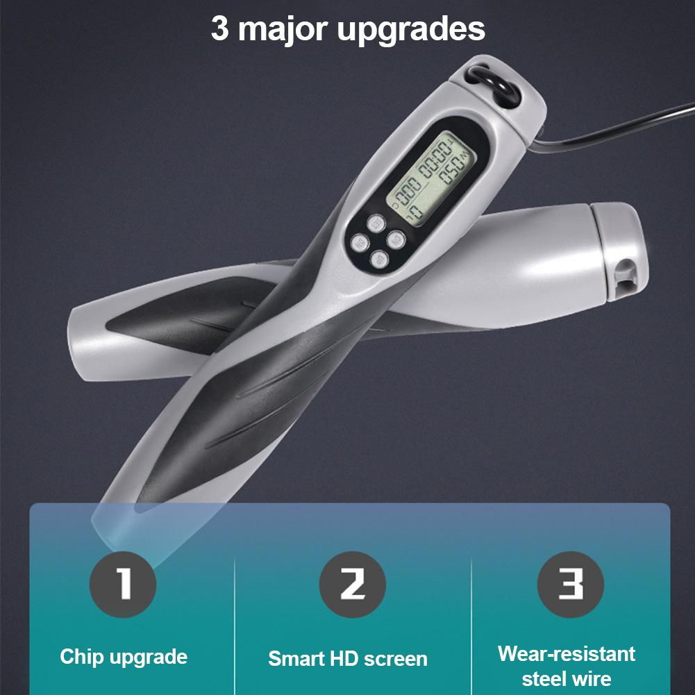 Counting Skipping Rope Intelligence Magnetic Skipping Rope LED Displayed Jump Rope With Anti-slip Handle For Adults Kids