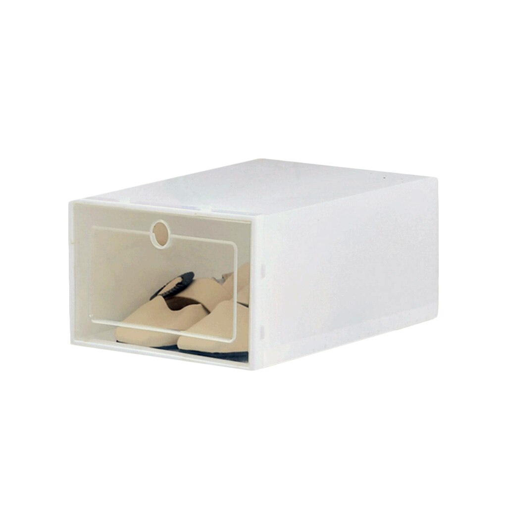 1Pc Opvouwbare Clear Schoenen Opbergdoos Schoenendoos Lade Organizer Huishoudelijke Diy Schoenendoos Lade Divider Thuis Opslag Stapelen