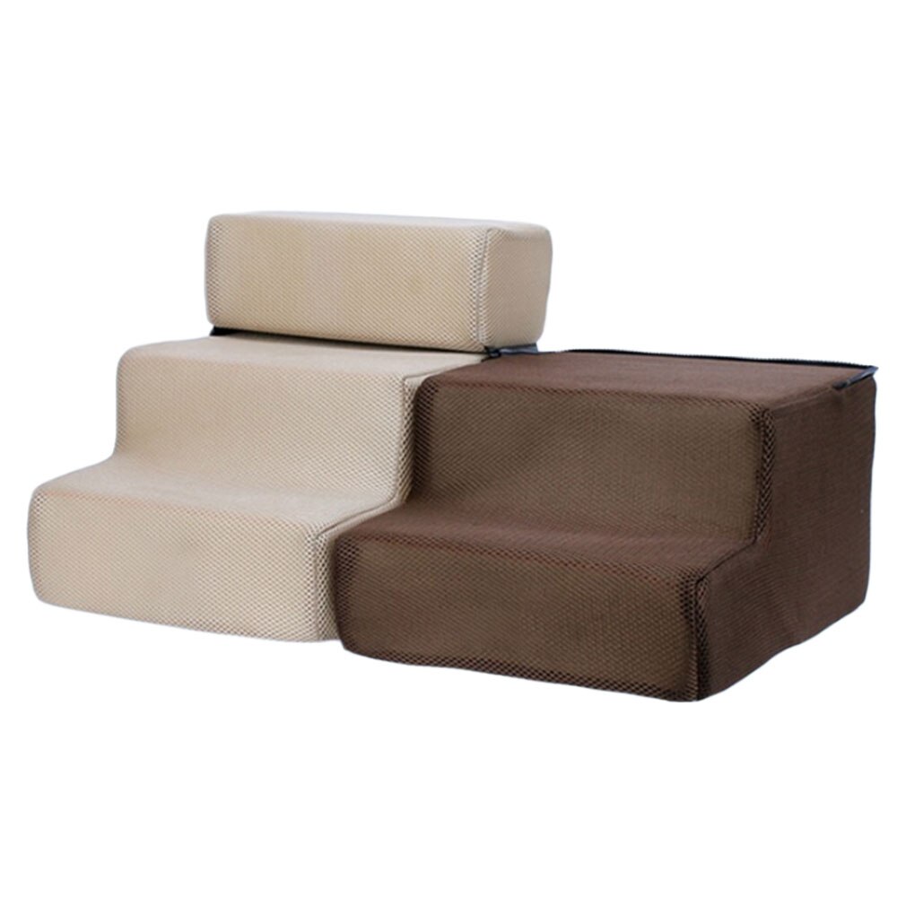 Escalier de lit pour animaux de compagnie échelle 2/3 marches amovible antidérapant rampe d'escalade lavable détachable chien lit échelle chat chien rampe chiot fournitures
