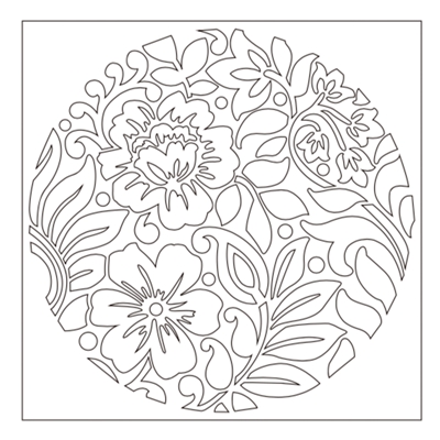 Flower Block Grid Plastic Stencil For DIY Scrapbooking Decorative Embossing DIY Paper Card Craft Plastic Templates Drawing Sheet: MB0012Q1