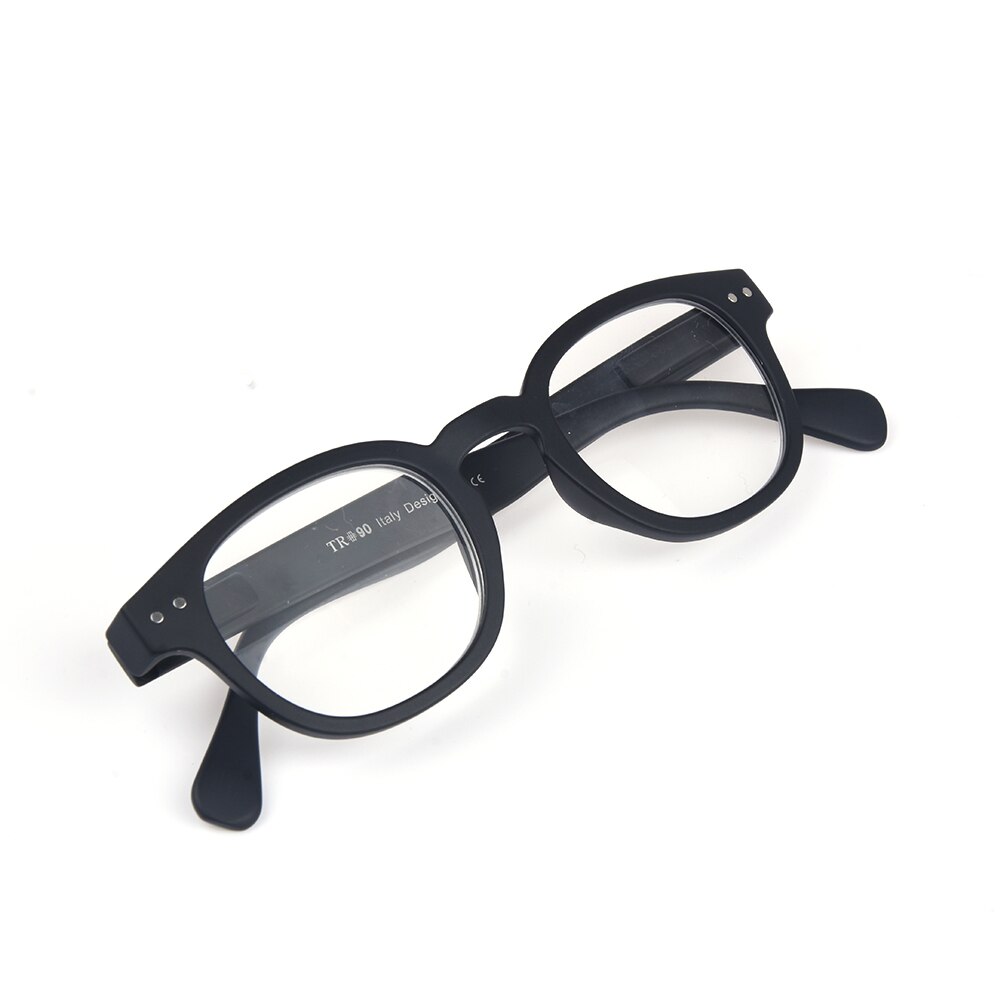 Guanhao klassieke zwarte retro-stijl leesbril met ronde leesbril, heren en dames, unisex, dioptrie presbyopie bril