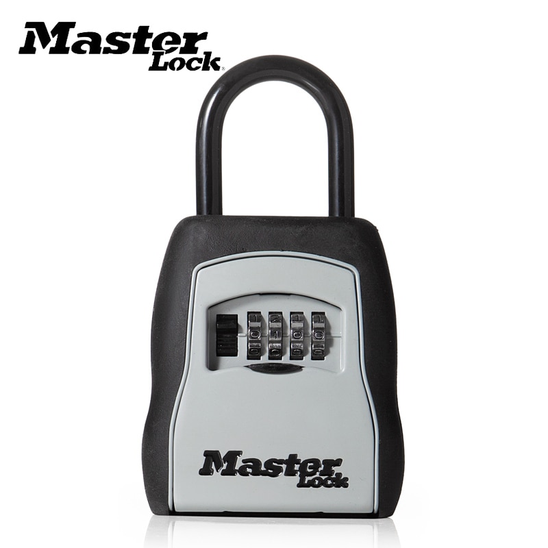Key Safe Box Password Combination Portable Lock Box Outdoor Padlock For Keys Storage Home Office Use Security Hook Safe Lock