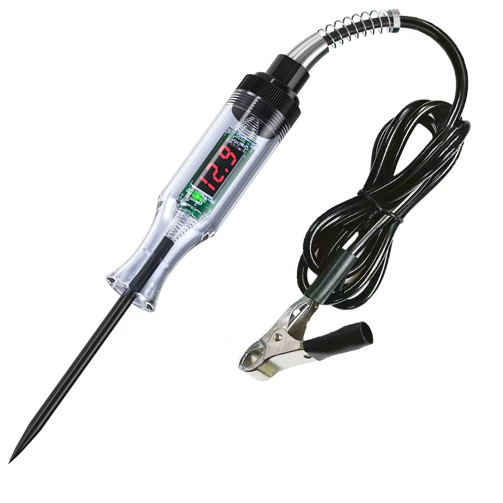 Neue Auto Lkw Spannung Circuit-Tester Auto 6V 24V Werkzeuge Auto diagnose Sonde Test Stift Glühbirne Elektrische mess Stift Werkzeuge: Black