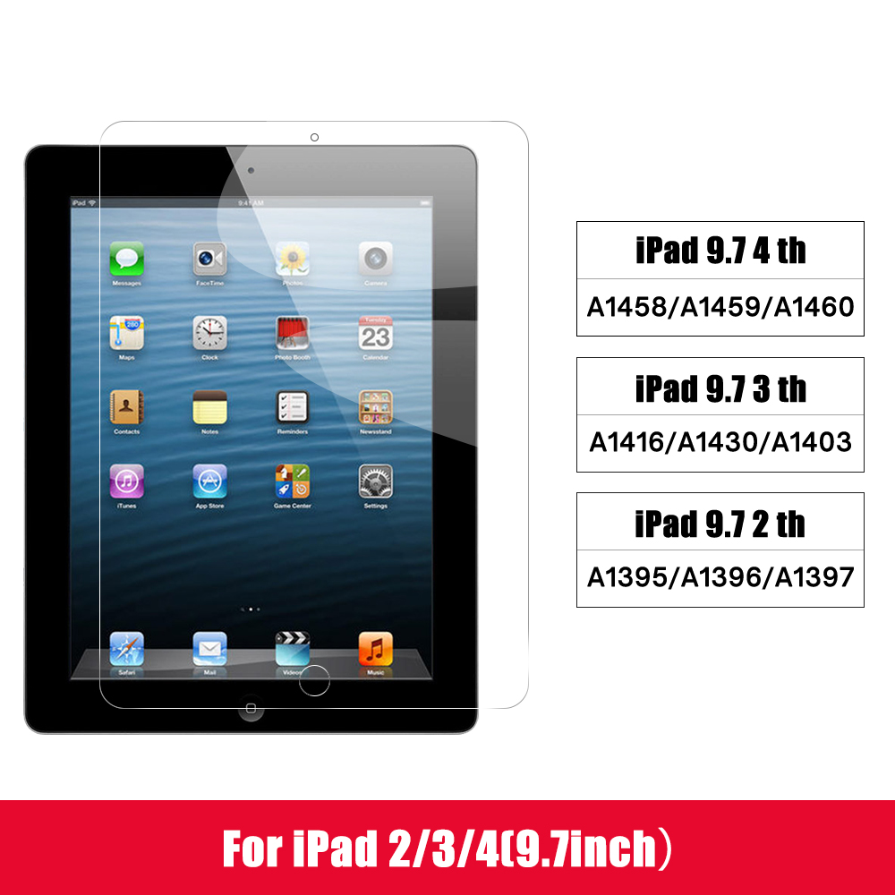 2 stk for ipad 10.2 ipad pro 11 air 3 10.5 skjermbeskytter herdet glass for 9.7 7.9 2 3 4 5 6 7th mini 2 3 4 5: For ipad 2 3 4