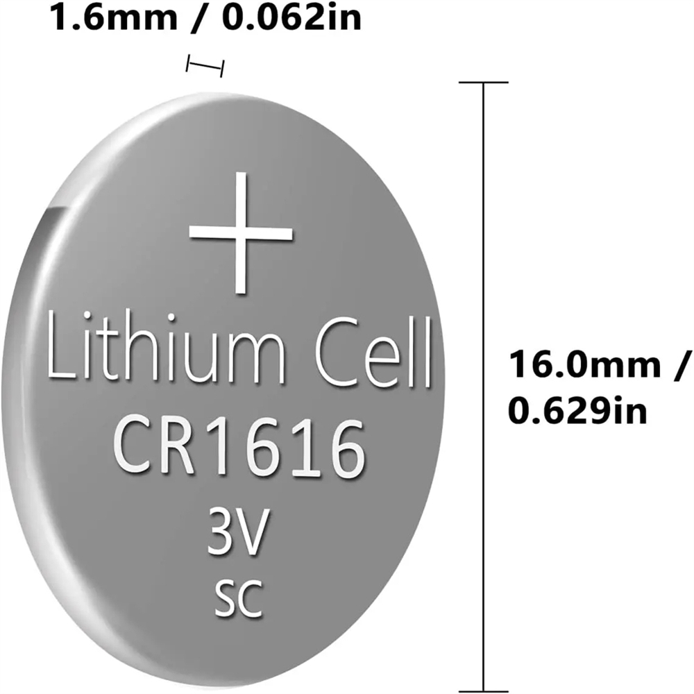2-10 pz 3 V 50 mAh CR1616 batteria a bottone di alta qualità CR 1616 DL1616 BR1616 5021LC LM1616 orologio auto batteria al litio telecomando