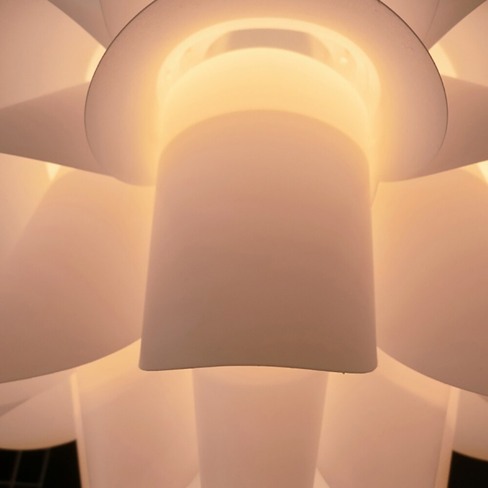 Diy lotus lysekrone lampeskærm plast lampe dæksel skærm til stue soveværelse lysekrone loft lys dekoration