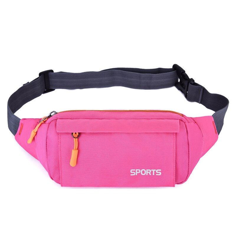 Brivilas waist pack women running waterproof waist bag mobile phone holder men gym fitness travel pouch belt pink chest bags