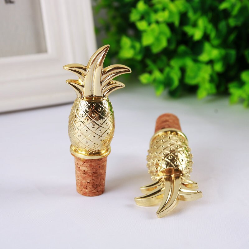 Alloy Pineapple Wine Stopper Wedding Favors And For Guest Wine Cork