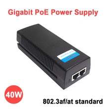 Standard Gigabite 40W POE Power Supply Adapter POE Injector Supports IEEE802.3af/at Standard DC48V 0.8A Output For IP PTZ Camera