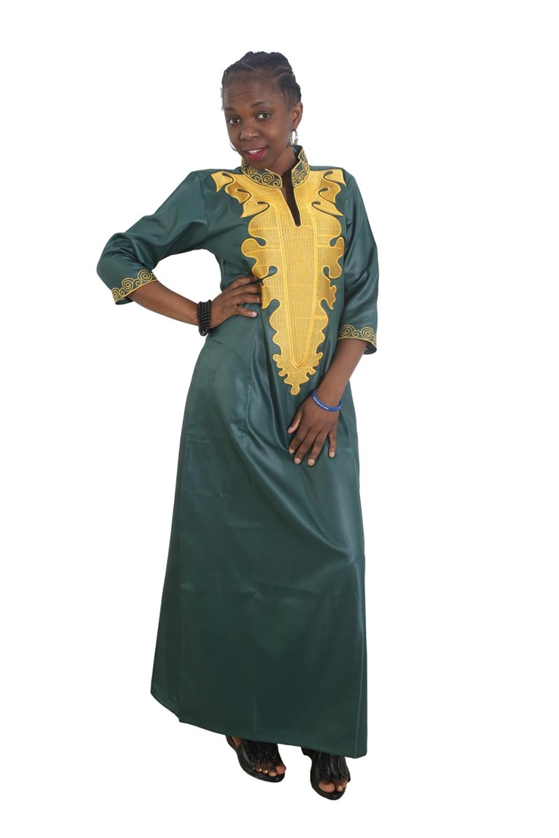 MD african dresses for women bazin riche embroidery dashiki dress south africa clothing ladies traditional african dresses