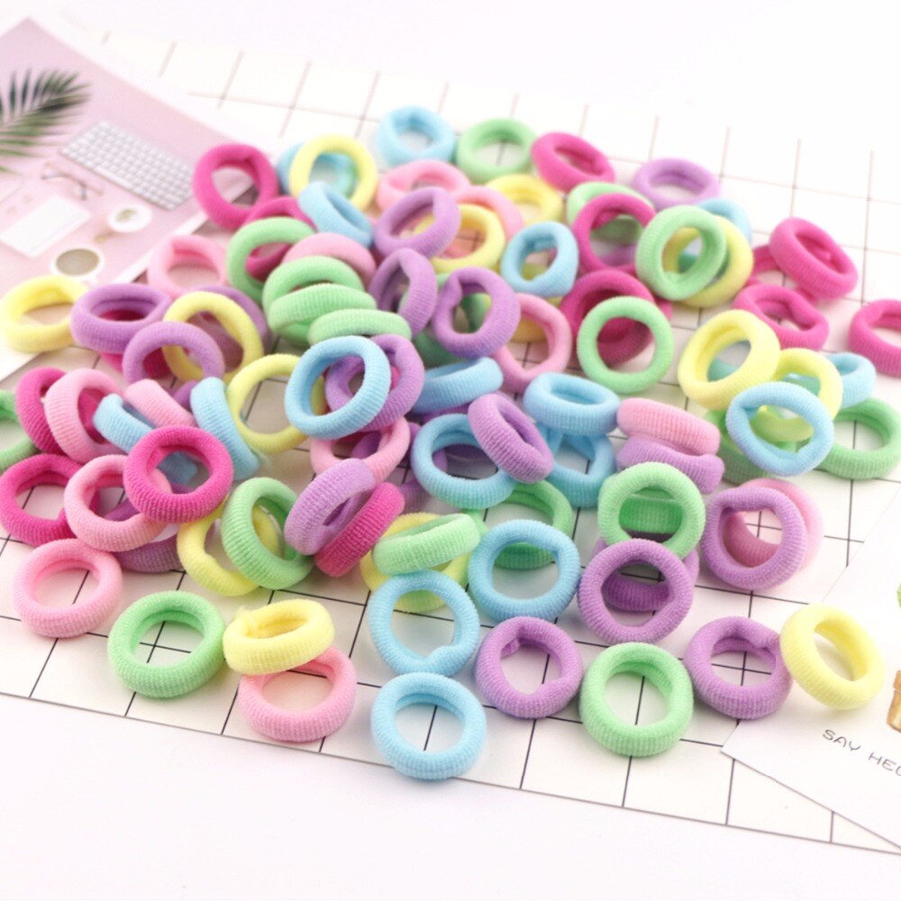 20 st härliga barn hårband rainbow mini gummiband 2cm pannband flicka elastiska hårband baby håraccessoarer