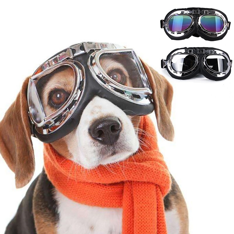 Opvouwbare Hond Bril Anti-Uv Hond Zonnebril Pet Aviator Schieten Dog Goggles Voor Reizen Ski Winddicht Bril Huisdier Accessoires