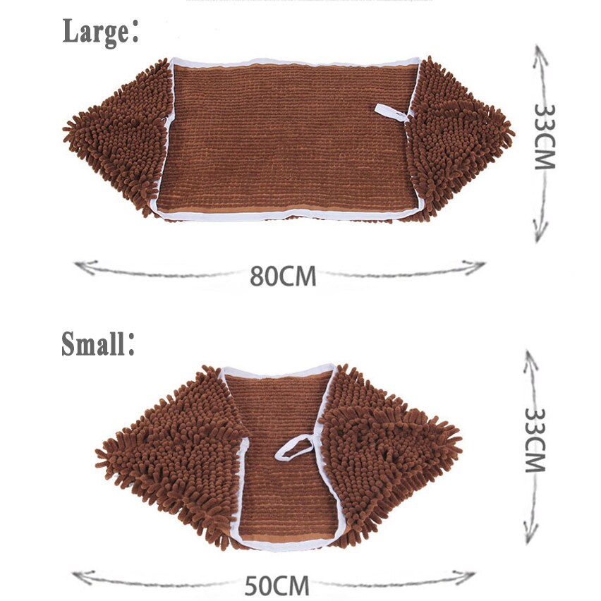 Toalla de baño de rápida absorción de agua para mascotas, toallitas de limpieza suaves, secado de pelo mágico, multifunción, para casa, coche, suministros para mascotas