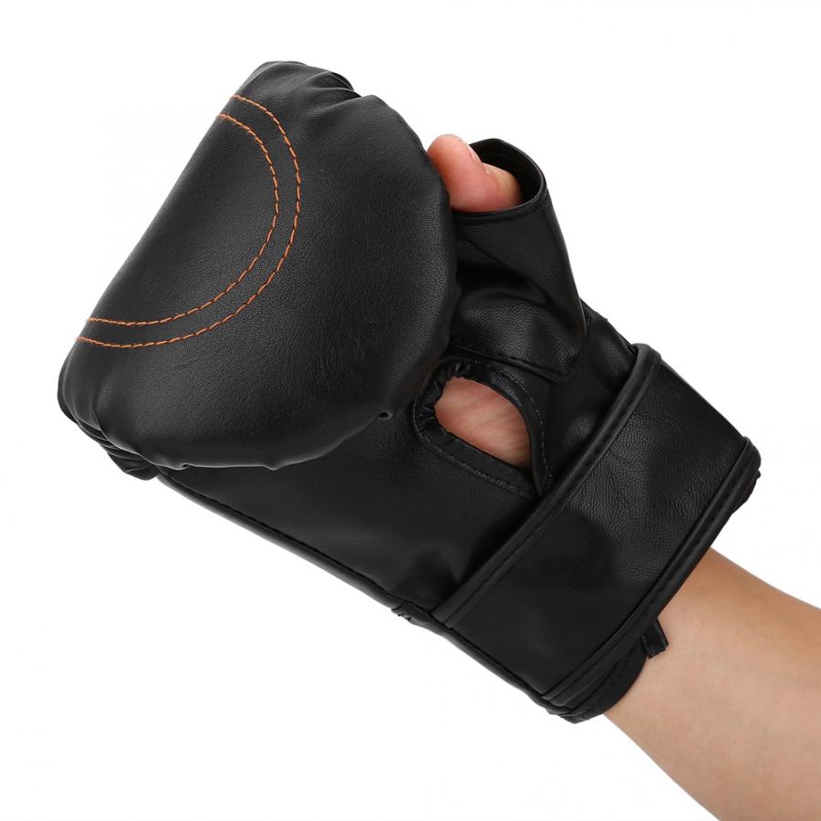 Boxing Gloves 1 Pair Thicken PU Leather Punching Kicking Boxing Punch Training Gloves For Sports Boxing Gloves