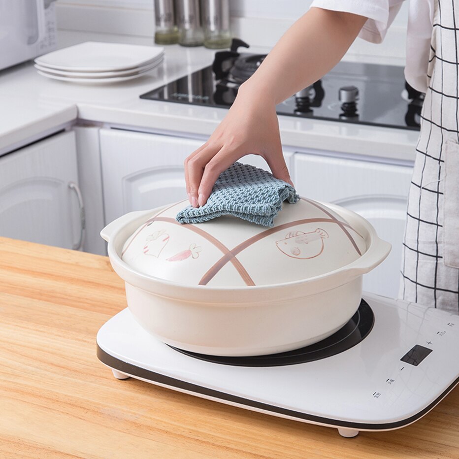 3/5pcs Efficient Cleaning Cloth Super Soft and Absorbent Dish Rags Household and Commercial Use Clean Cloths