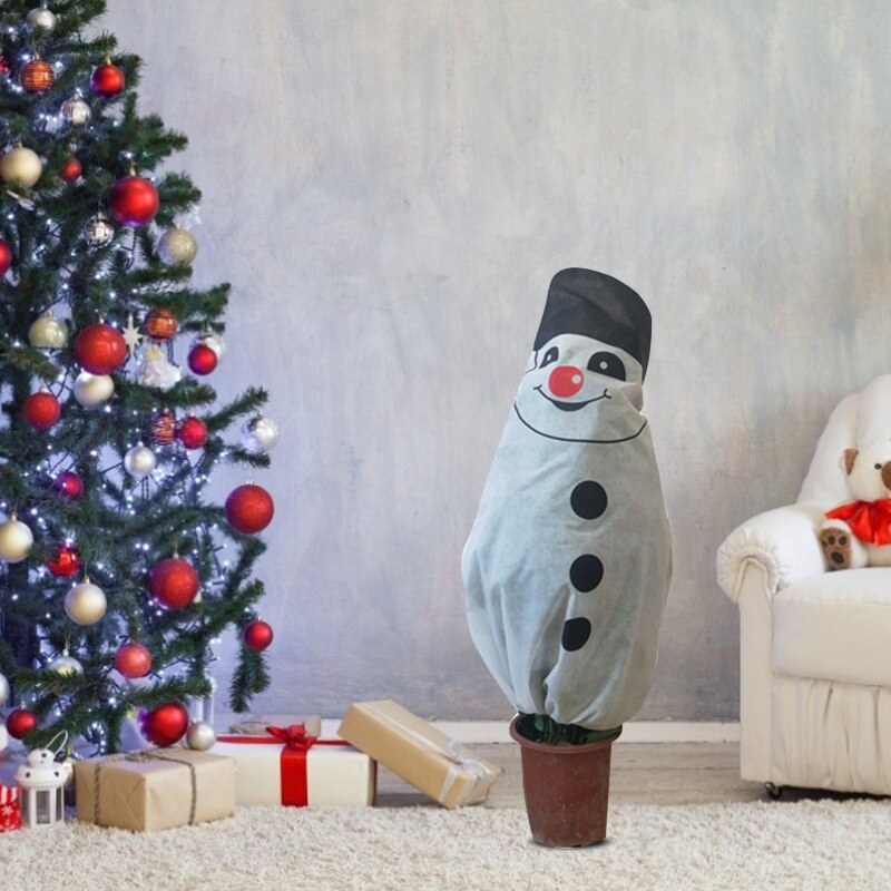 Winter warm jaar kerstboom afdekking deken planten afdekking halloween schedel hoofd vorstbescherming tuinieren decoratie