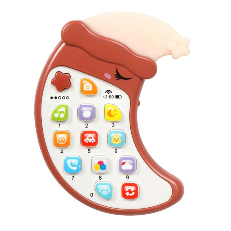 Baby Cell Phone Toy with Lights and Music Musical Phone Toy Early Learning Educational Mobile Phone Toys for kid: Black