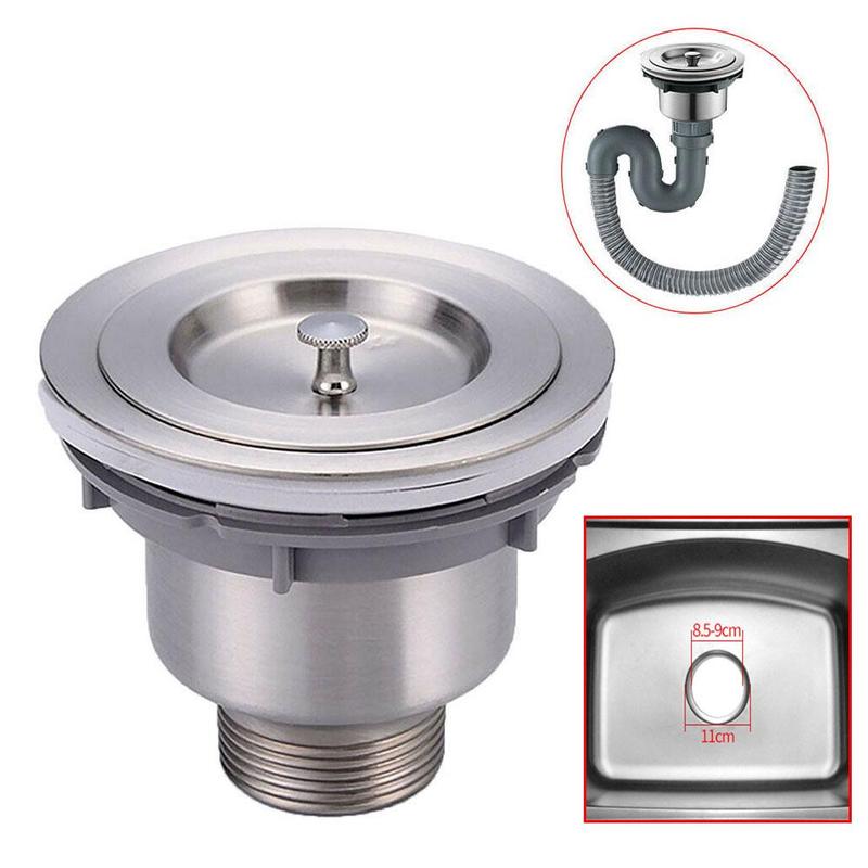 Bouchon de filtre d'évier de cuisine en acier, collecteur de déchets, accessoires de cheveux, bouchons de salle de bains X4T0