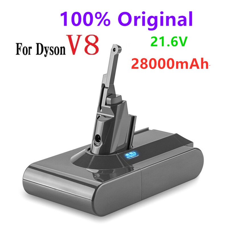 100% Dyson V8 68000mAh 21,6V Batterie für Dyson V8 Absolute/ FlauschigenTier Li-Ion Staubsauger wiederaufladbare batterie: V8-28000mAh